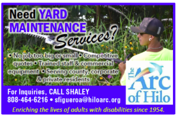 Arc of Hilo Yard Maintenance and Groundskeeping Services